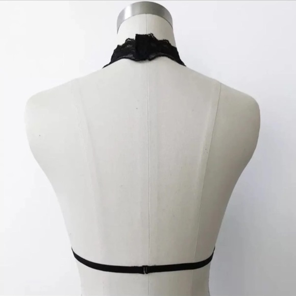 New! Black Lace Collar Harness - Picture 4 of 5